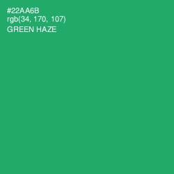 #22AA6B - Green Haze Color Image