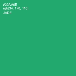 #22AA6E - Jade Color Image