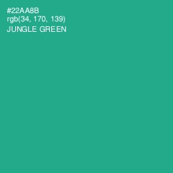 #22AA8B - Jungle Green Color Image