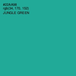 #22AA98 - Jungle Green Color Image