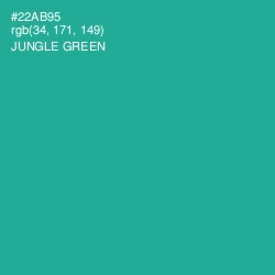 #22AB95 - Jungle Green Color Image