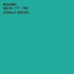 #22AB9C - Jungle Green Color Image