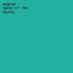 #22B19F - Keppel Color Image