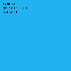 #22B1F1 - Scooter Color Image