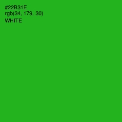 #22B31E - Forest Green Color Image