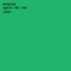 #22B46D - Jade Color Image