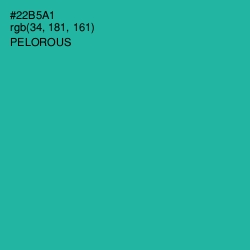 #22B5A1 - Pelorous Color Image