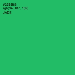 #22BB66 - Jade Color Image