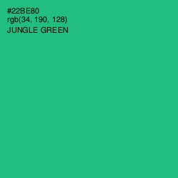 #22BE80 - Jungle Green Color Image