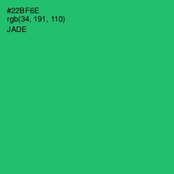 #22BF6E - Jade Color Image
