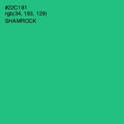 #22C181 - Shamrock Color Image