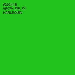 #22C41B - Harlequin Color Image