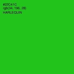 #22C41C - Harlequin Color Image