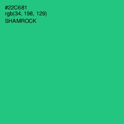 #22C681 - Shamrock Color Image