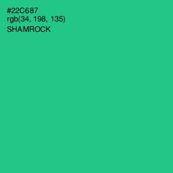 #22C687 - Shamrock Color Image