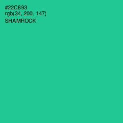 #22C893 - Shamrock Color Image