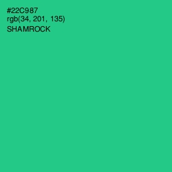 #22C987 - Shamrock Color Image