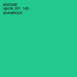 #22C98E - Shamrock Color Image