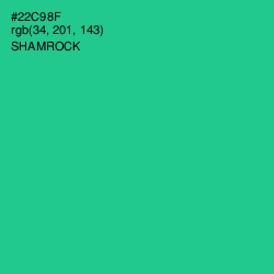 #22C98F - Shamrock Color Image