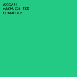 #22CA84 - Shamrock Color Image