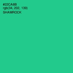 #22CA8B - Shamrock Color Image