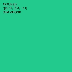 #22CB8D - Shamrock Color Image