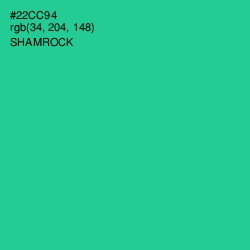 #22CC94 - Shamrock Color Image