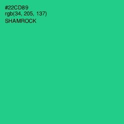 #22CD89 - Shamrock Color Image