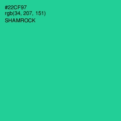 #22CF97 - Shamrock Color Image