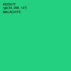 #22D07F - Malachite Color Image