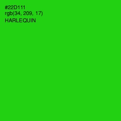 #22D111 - Harlequin Color Image