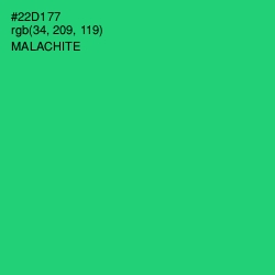 #22D177 - Malachite Color Image