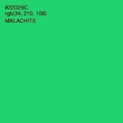 #22D26C - Malachite Color Image