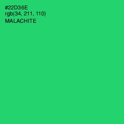 #22D36E - Malachite Color Image