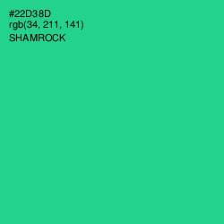 #22D38D - Shamrock Color Image