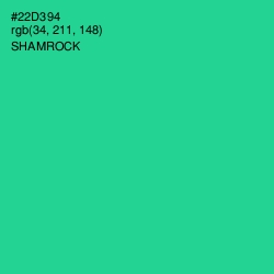 #22D394 - Shamrock Color Image