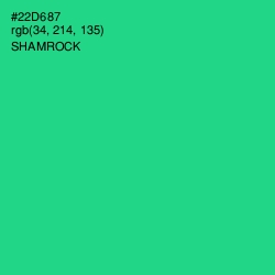 #22D687 - Shamrock Color Image