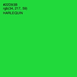 #22D93B - Harlequin Color Image