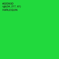 #22D93D - Harlequin Color Image