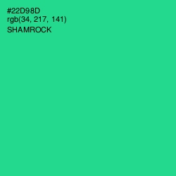 #22D98D - Shamrock Color Image