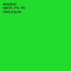 #22DB2D - Harlequin Color Image