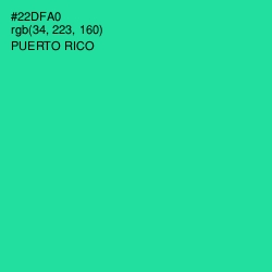 #22DFA0 - Puerto Rico Color Image