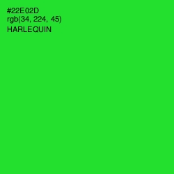 #22E02D - Harlequin Color Image