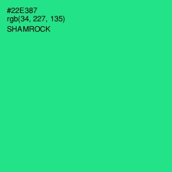 #22E387 - Shamrock Color Image
