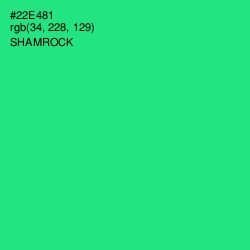 #22E481 - Shamrock Color Image