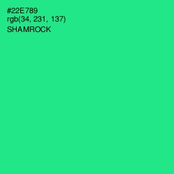 #22E789 - Shamrock Color Image