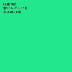 #22E78D - Shamrock Color Image