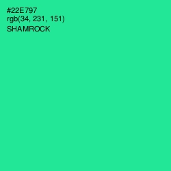 #22E797 - Shamrock Color Image