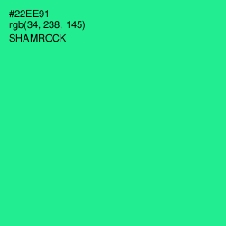 #22EE91 - Shamrock Color Image