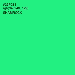 #22F081 - Shamrock Color Image